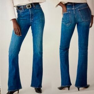 J. Crew Skinny Flare Jeans Wakeman Wash Stretch Classic Basic Womens 32 New